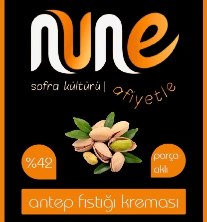 nune antep fıstığı kreması etiketi