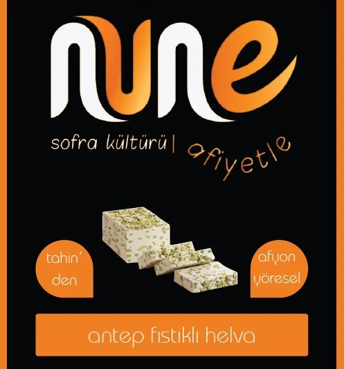 nune antep fıstıklı helva etiketi