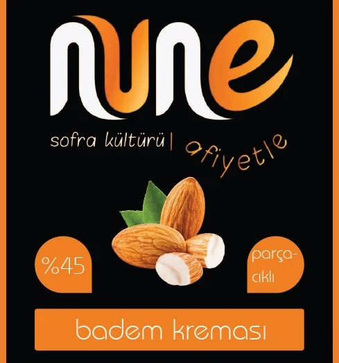 nune badem kreması etiketi