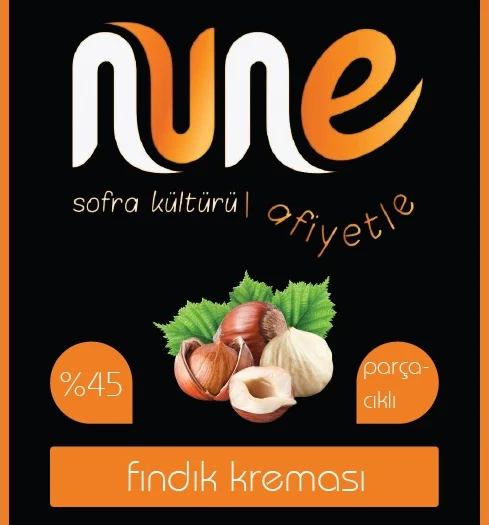 nune fındık kreması etiketi