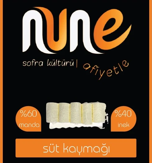 nune süt kaymağı etiketi